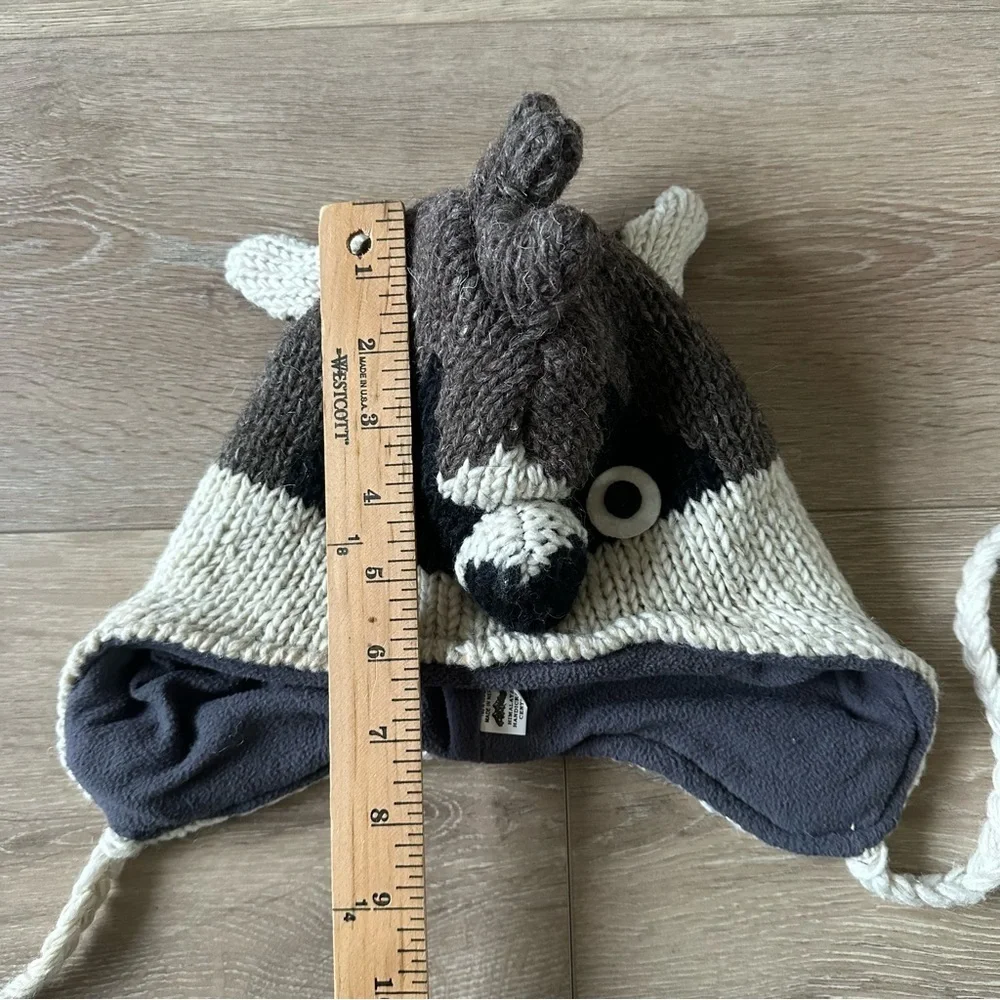 Handmade 100% Wool Knitted Kids Hat Made In Nepal